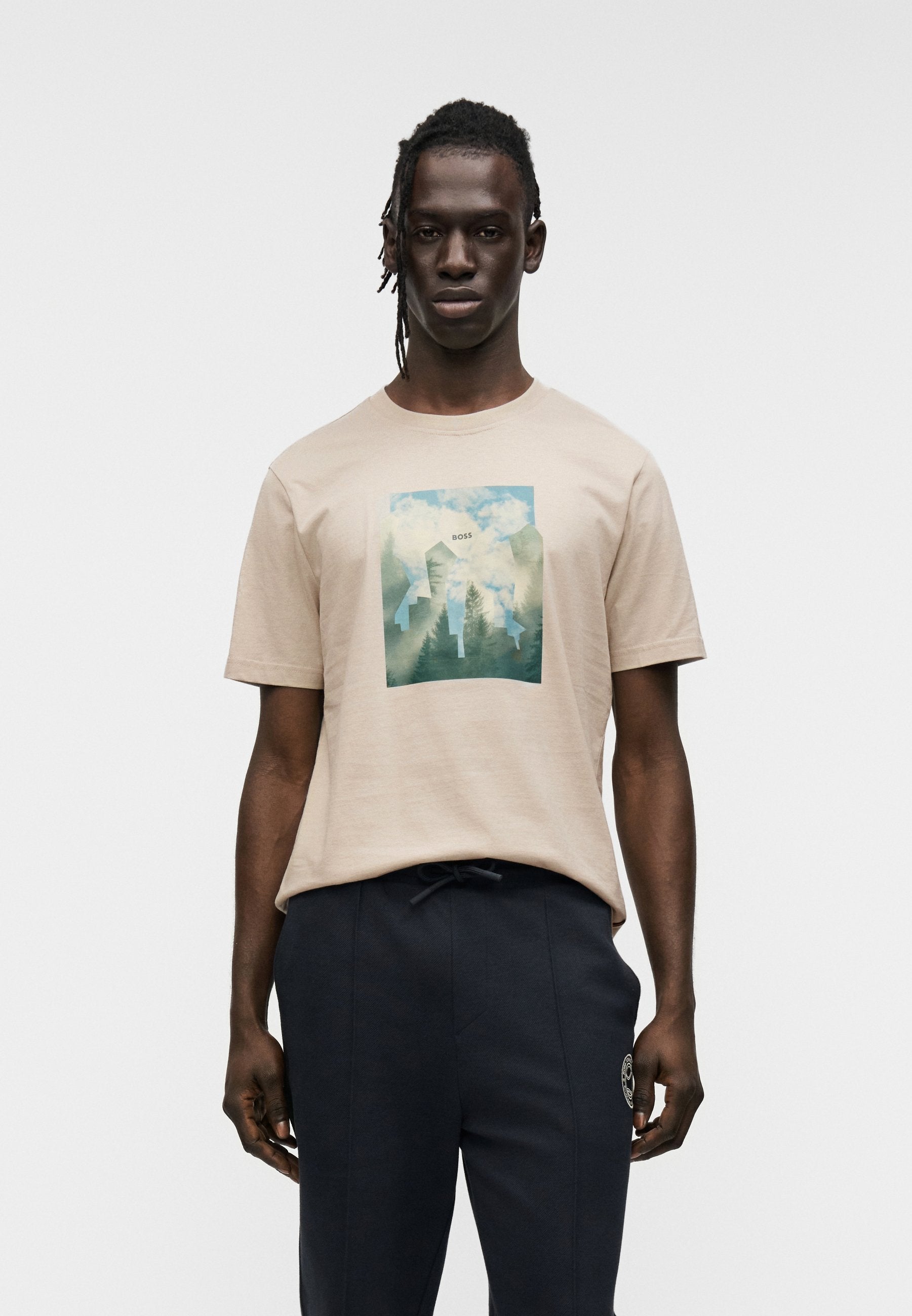 COVER - Print T-shirt - beige