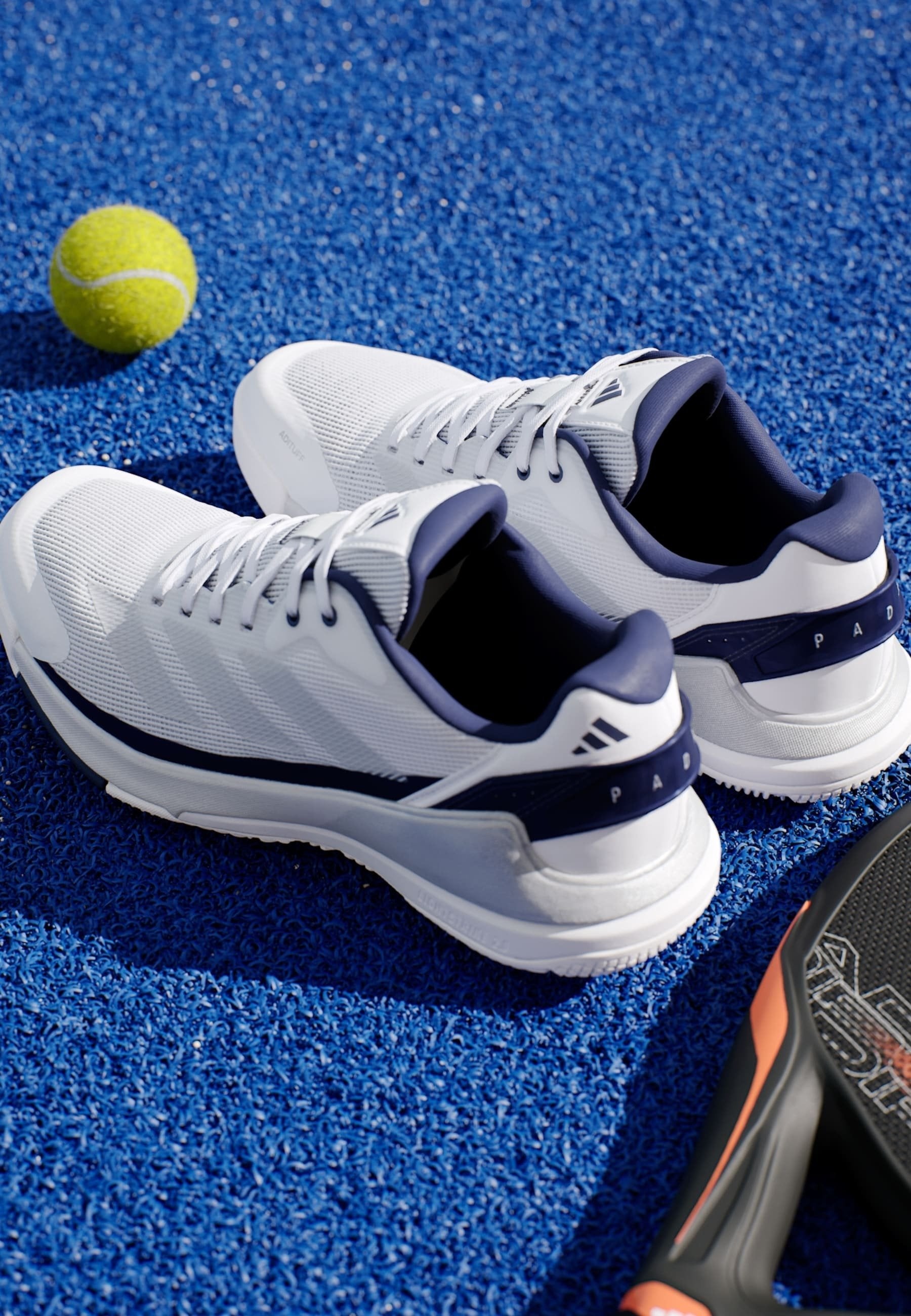 CRAZYQUICK LIGHTSTRIKE PADEL - Padel shoes - cloud white   silver metallic   dark blue