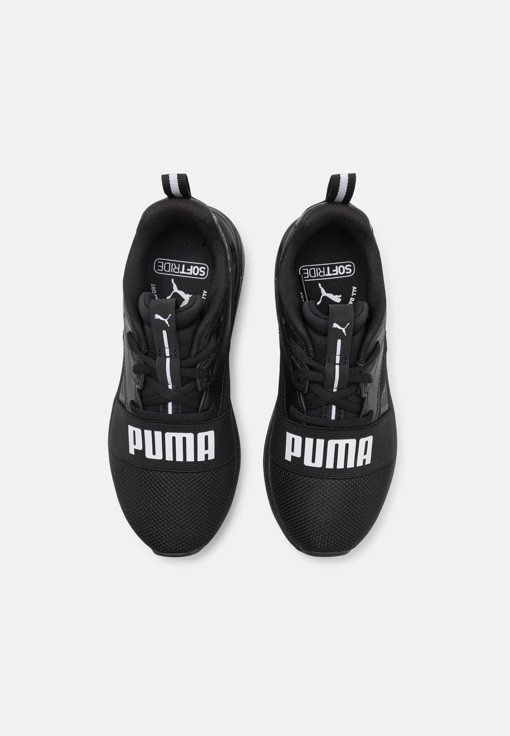 SOFTRIDE WIRED 2 UNISEX - Road running shoes - black/white