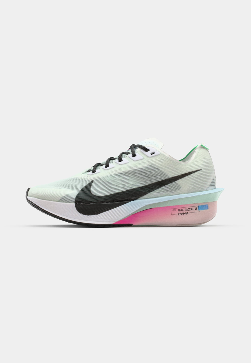 VAPORFLY 4 - Road running shoes - white/black/hyper pink/mint foam/silt red/glacier blue