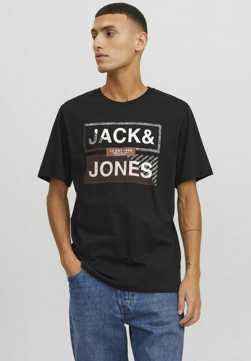 3-pack Printed - Print T-shirt - black
