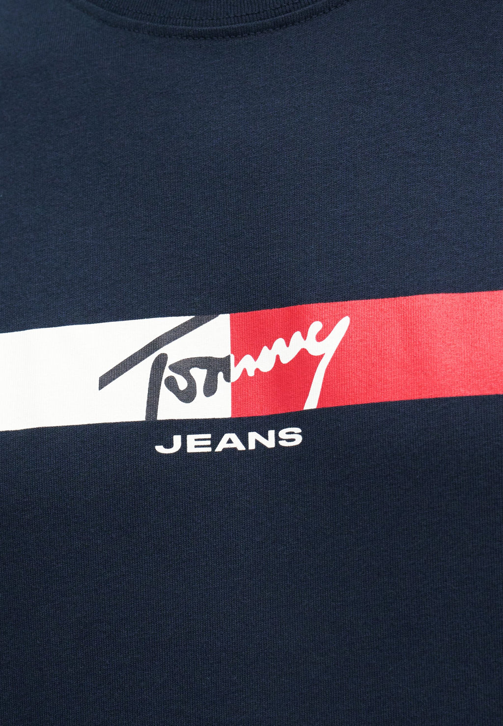 SIGNATURE LOGO JERSEY T-SHIRT - Print T-shirt - dark night navy