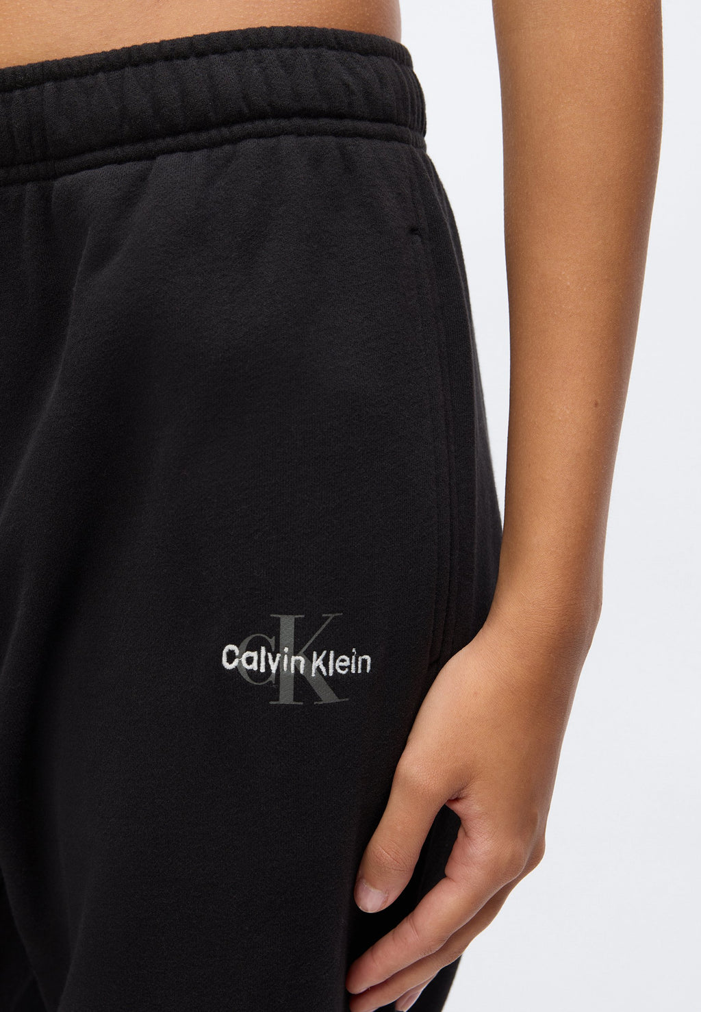 JOGGER COTTON BLEND TERRY - Pyjama bottoms - black