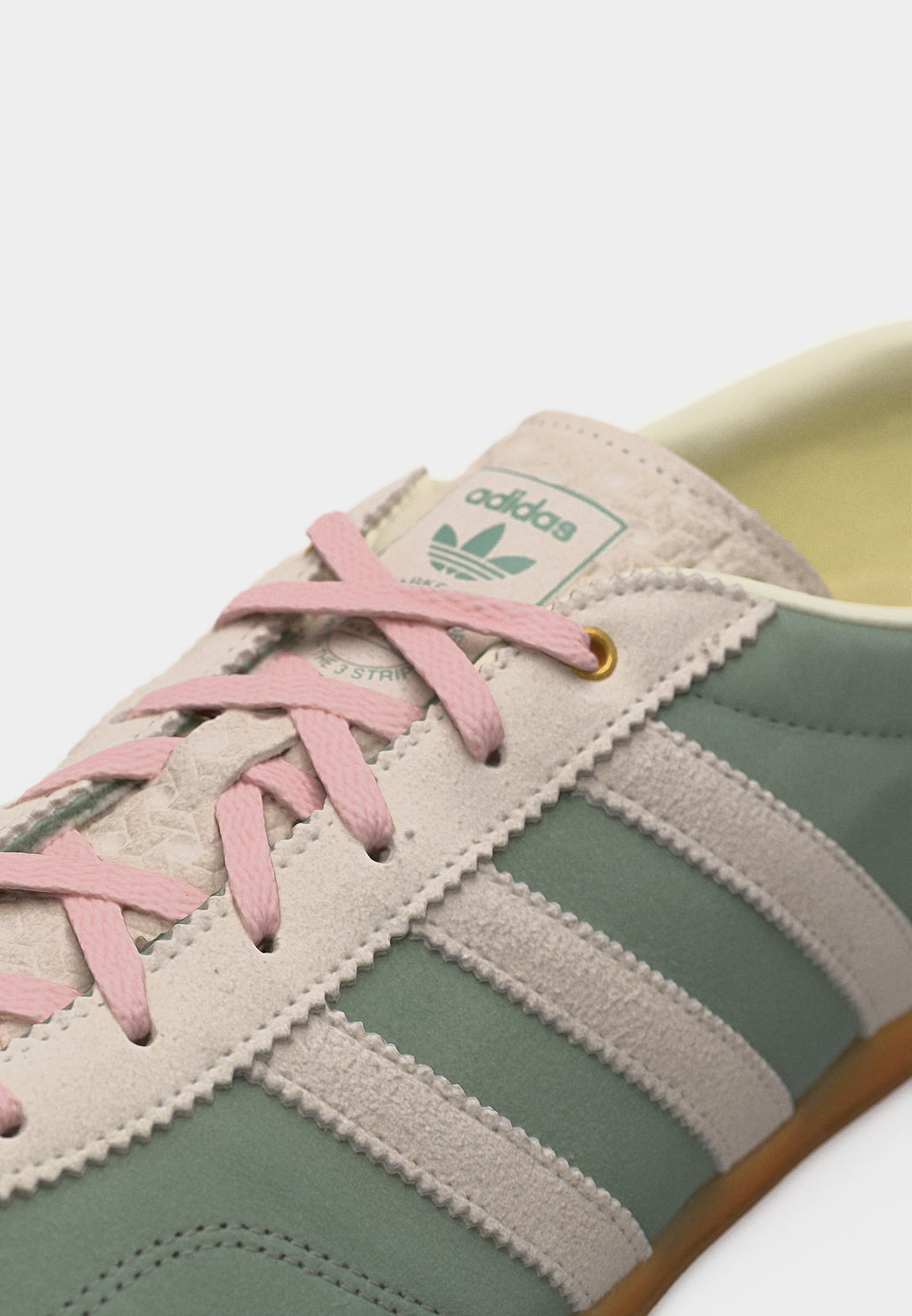 GAZELLE PRO - Trainers - silver-coloured green/footwear white/off white