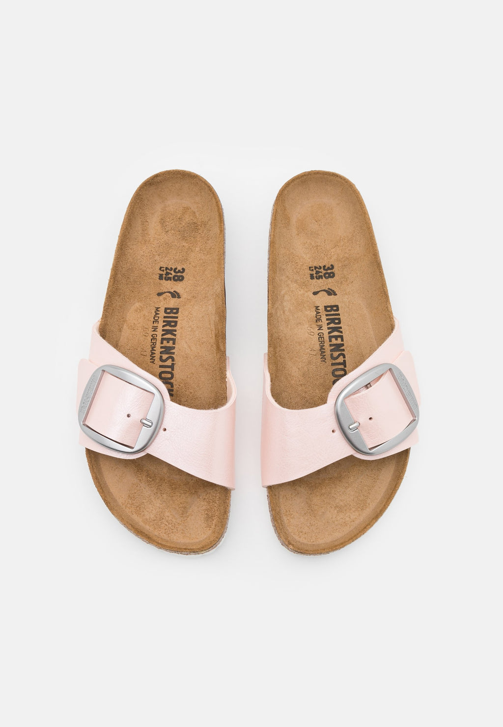 MADRID BIG BUCKLE BF GRACEFUL L.ROSES NARROW - Sandals - graceful light rose