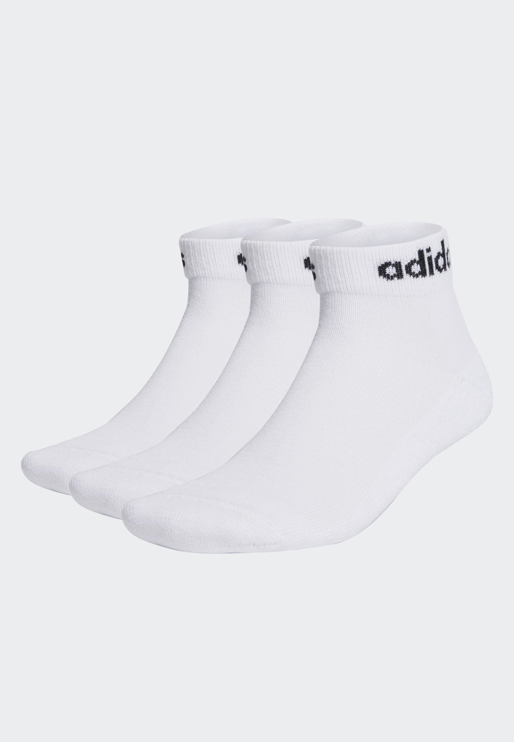 LINEAR CUSHIONED 3 PACK - Sports socks - white/black