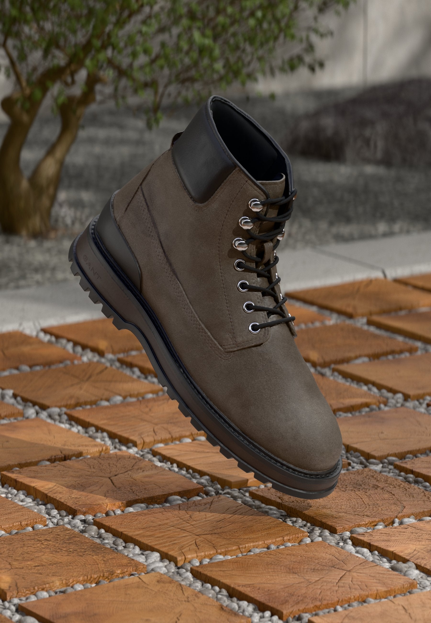 CLAFTON - Lace-up ankle boots - dark gray