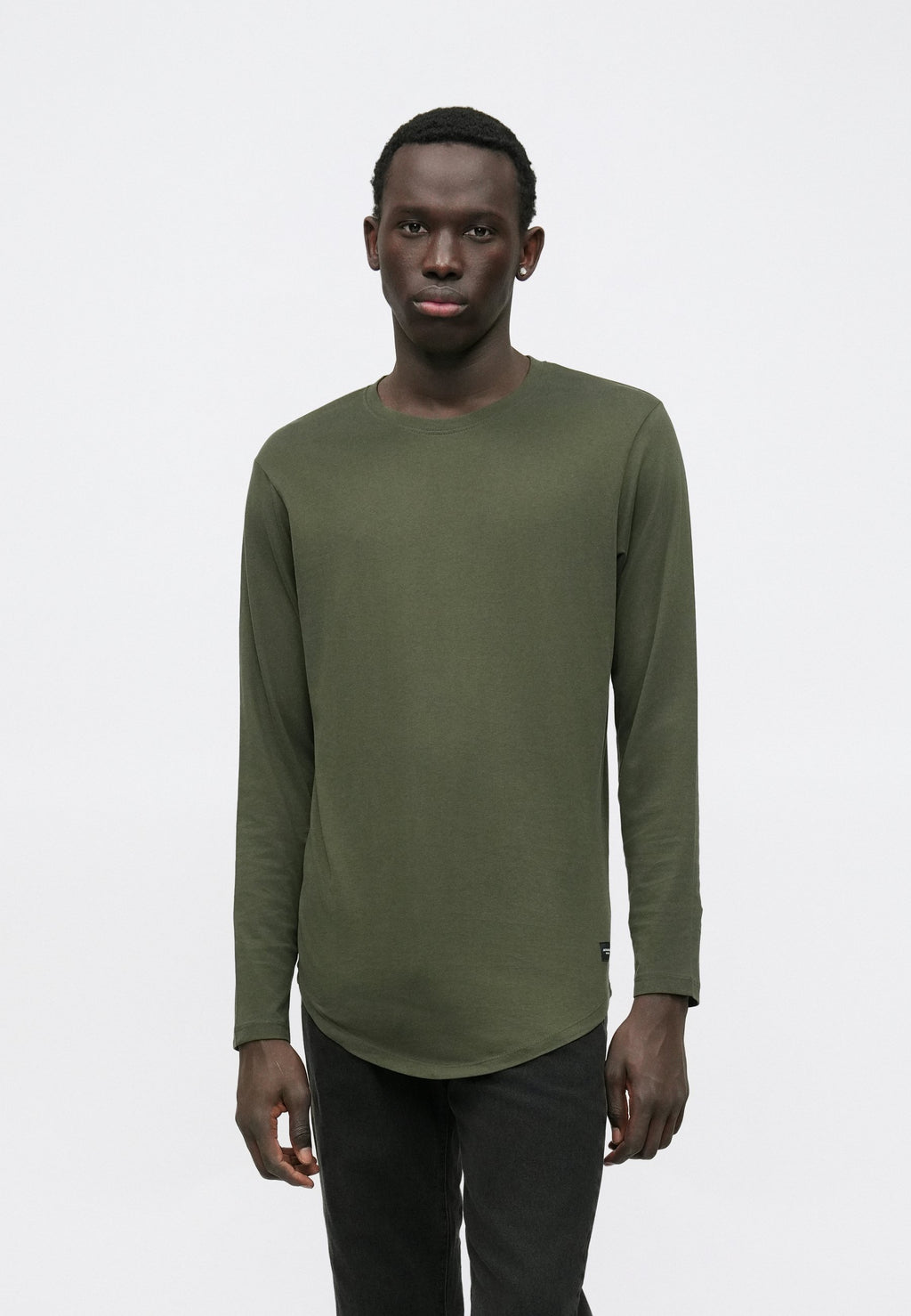 JJENOA TEE O NECK - Long sleeved top - forest night