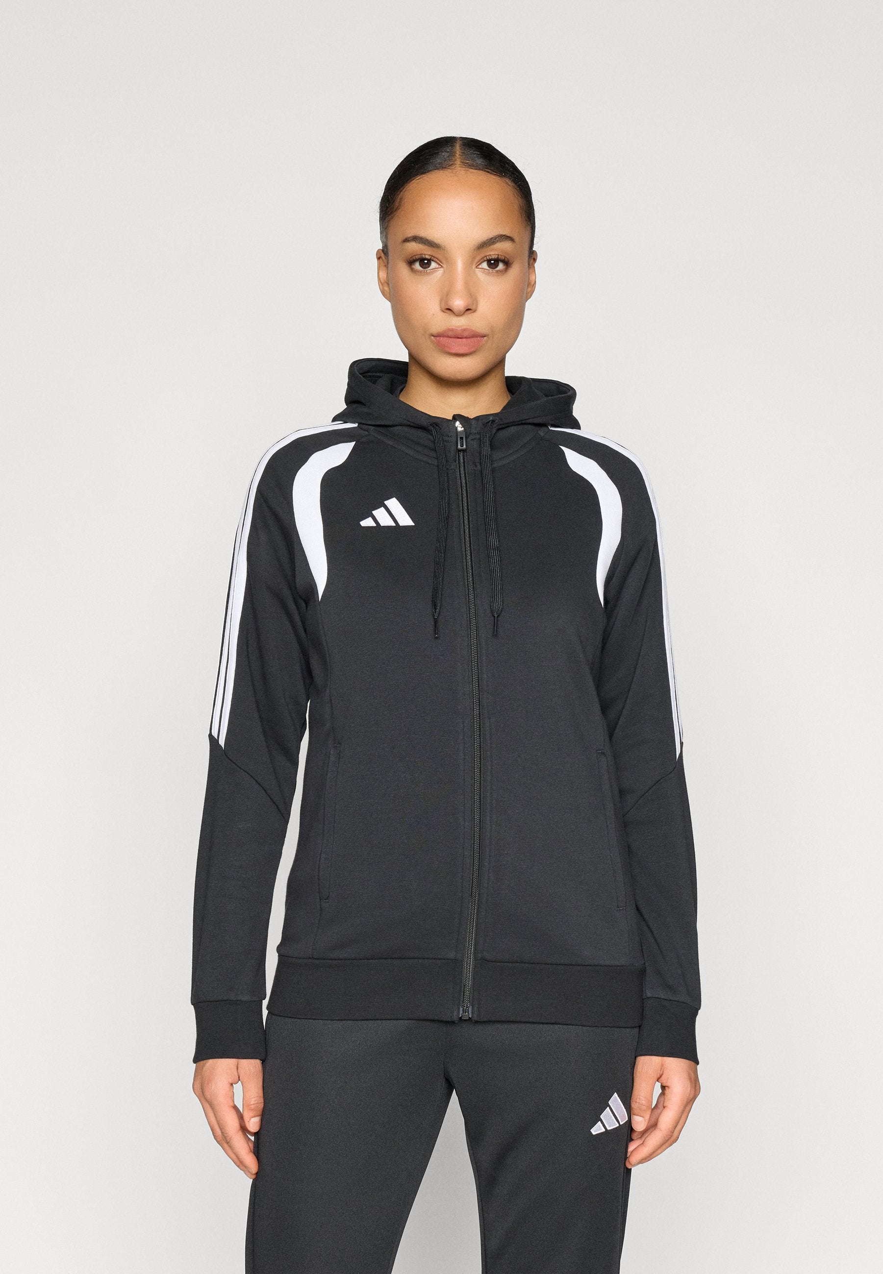 TIRO26 LEAGUE FULL ZIP HOODIE - Zip-up sweatshirt - black/white