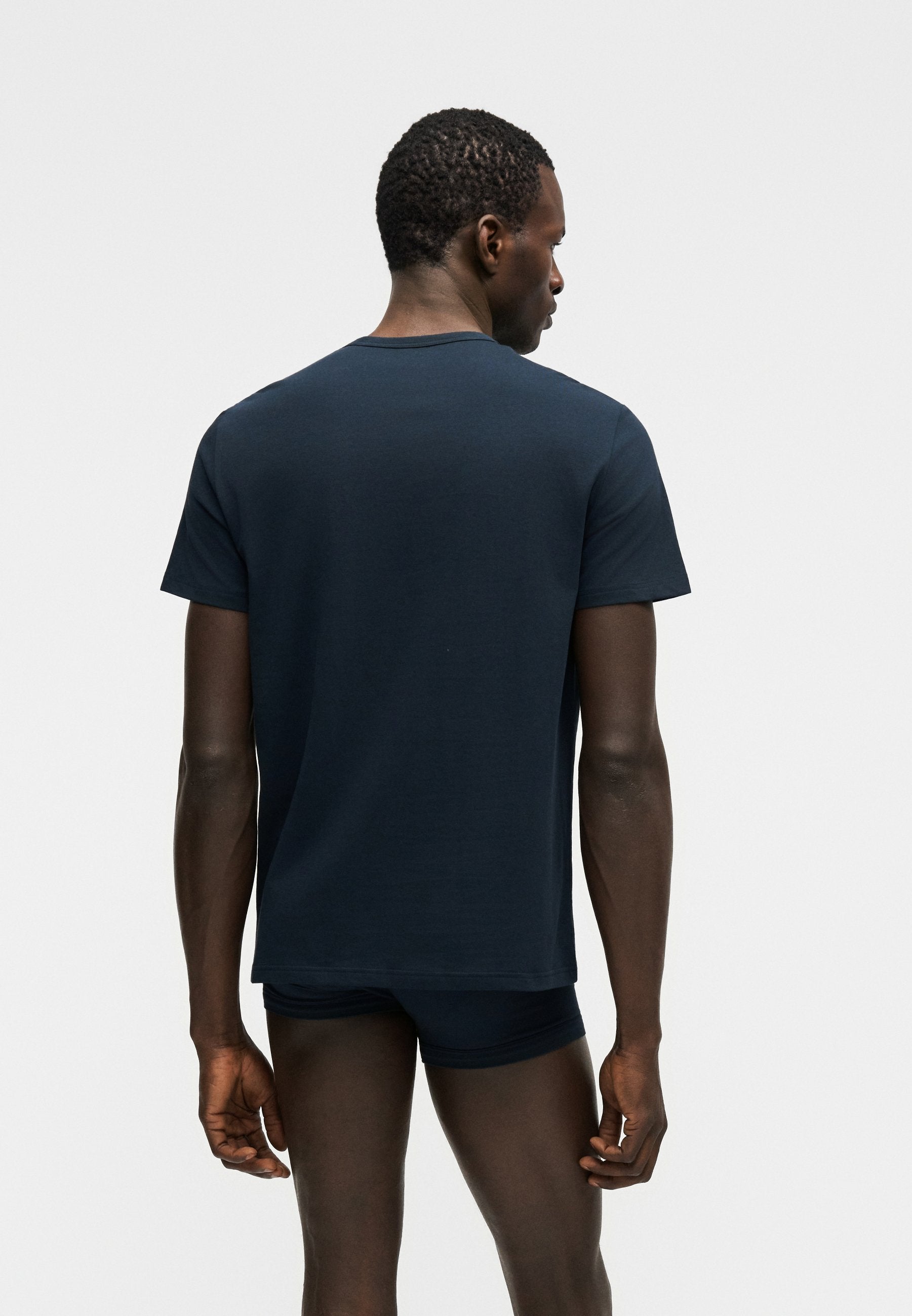 CORE LOGOBAND CREW NECK 2 PACK - Undershirt - armani blue/white