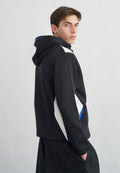 HOODIE SHOX - Zip-up sweatshirt - black/white/game royal