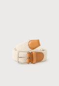ELASTIC BRAIDED BELT UNISEX - Braided belt - putty