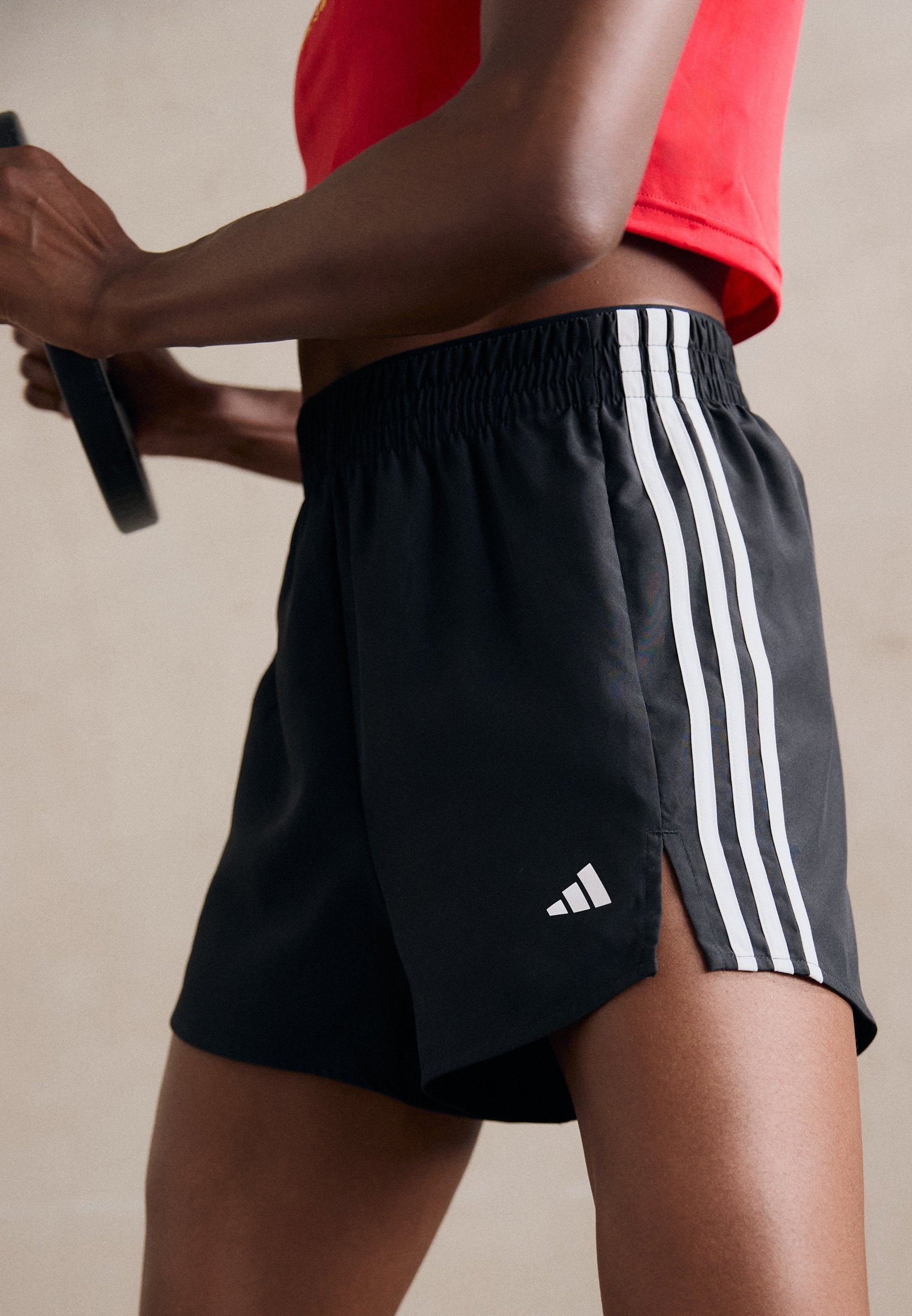 SHORT HIGH  - Sports shorts - black/white