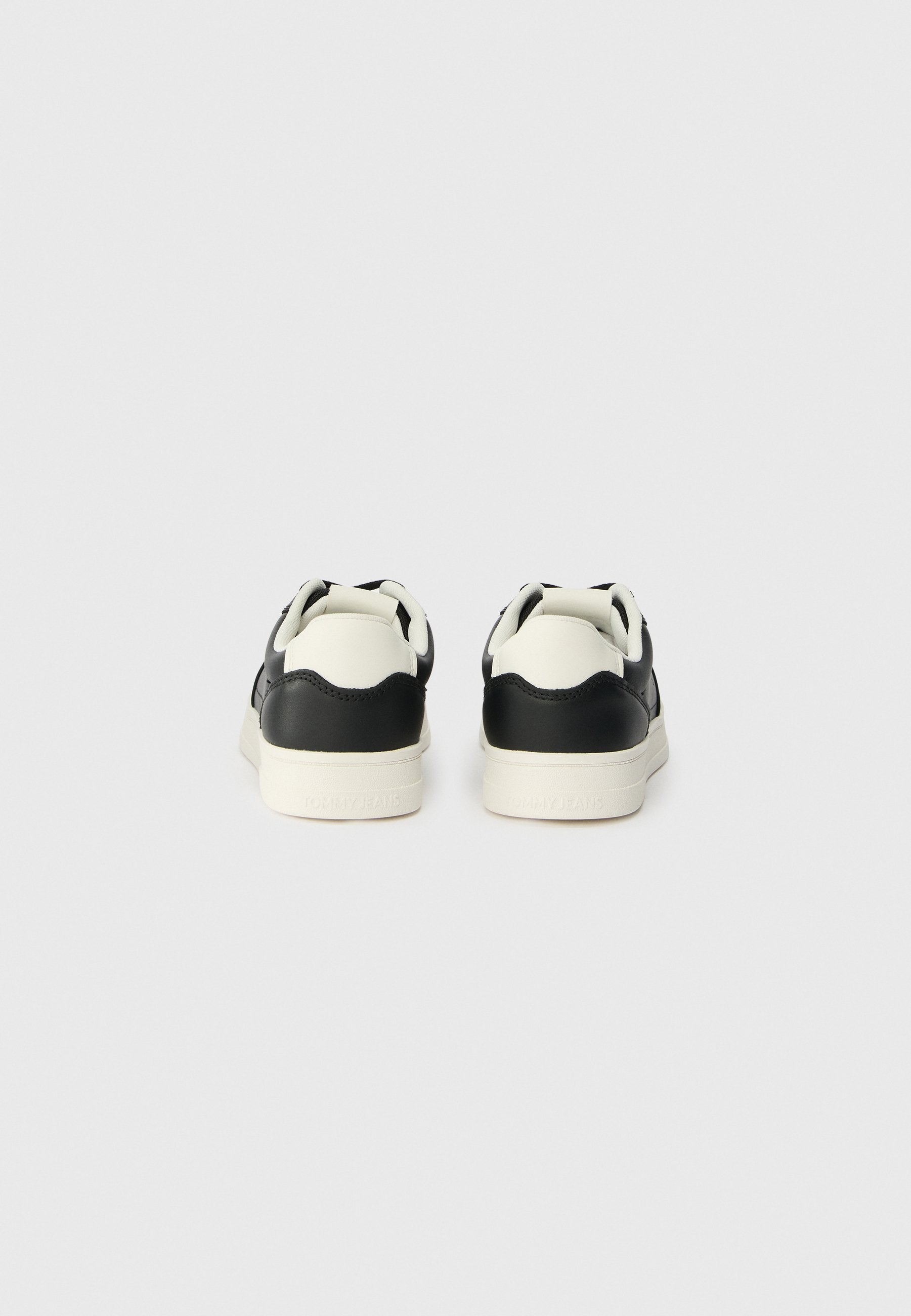 THE GREENWICH LEATHER CONTRAST HEEL TRAINERS - Trainers - black