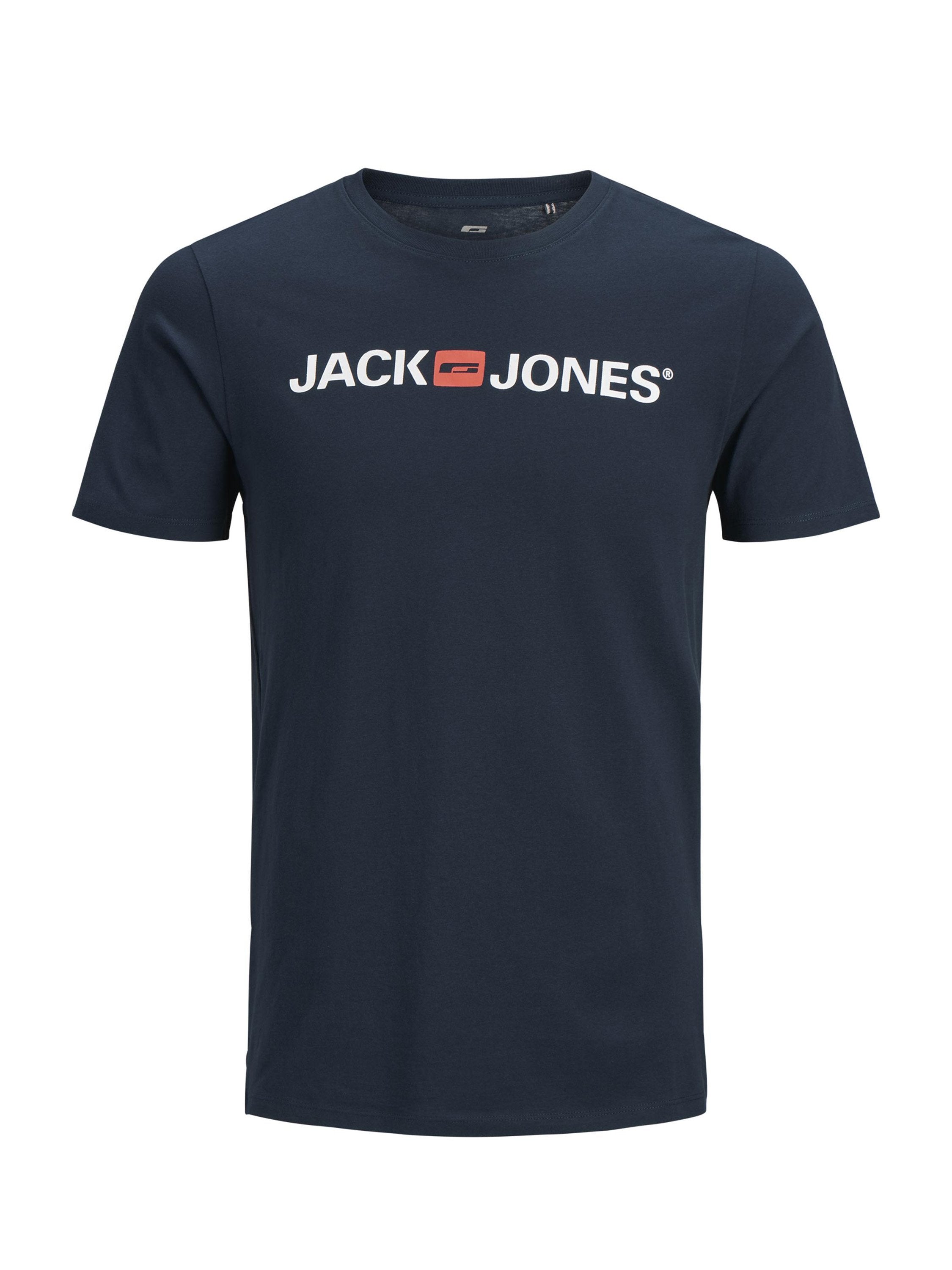 JJECORP LOGO TEE SS CREW NECK NOOS - Print T-shirt - navy blazer