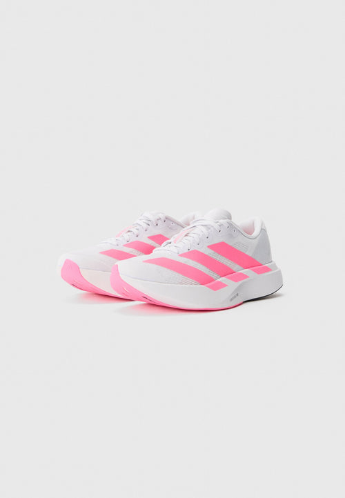 ADIZERO EVO SL J UNISEX - Chaussures de running sur route - gris anthracite/rose vif/noir