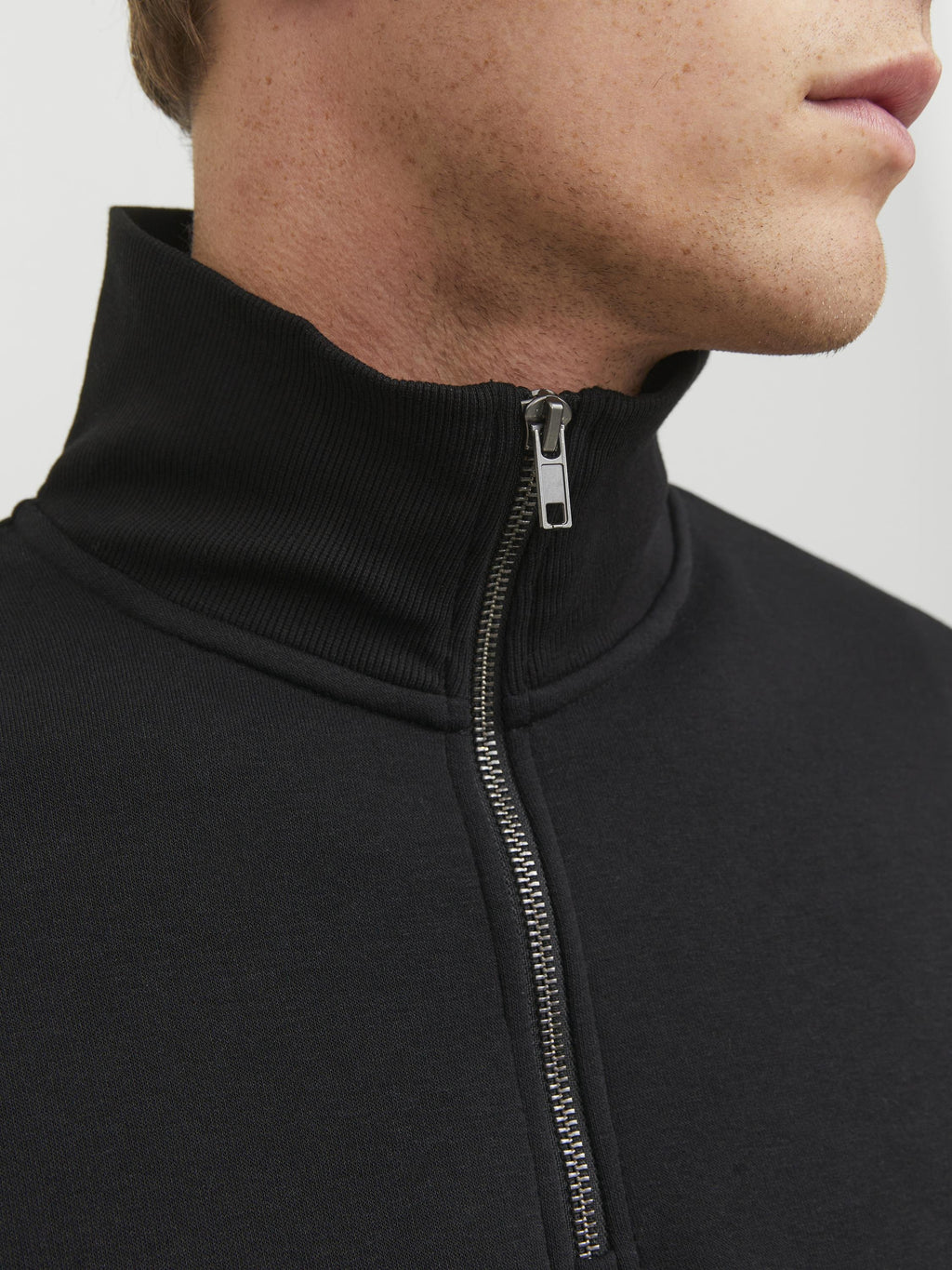 Half zip Plain Half zip - Sweatshirt - black