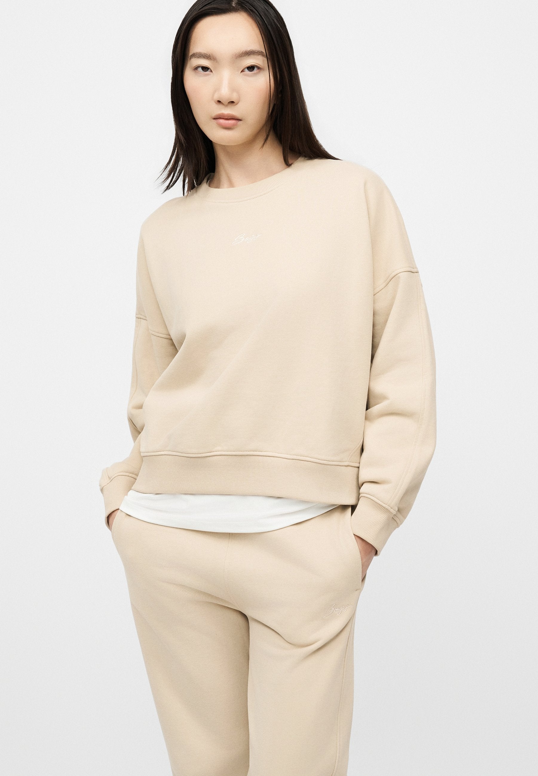 ENDLESS - Tracksuit bottoms - open beige