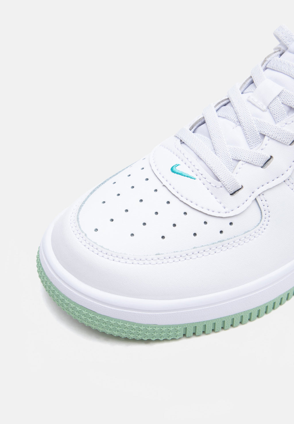 FORCE 1 LOW UNISEX - Spor ayakkabı - beyaz/emaye yeşil/enerji