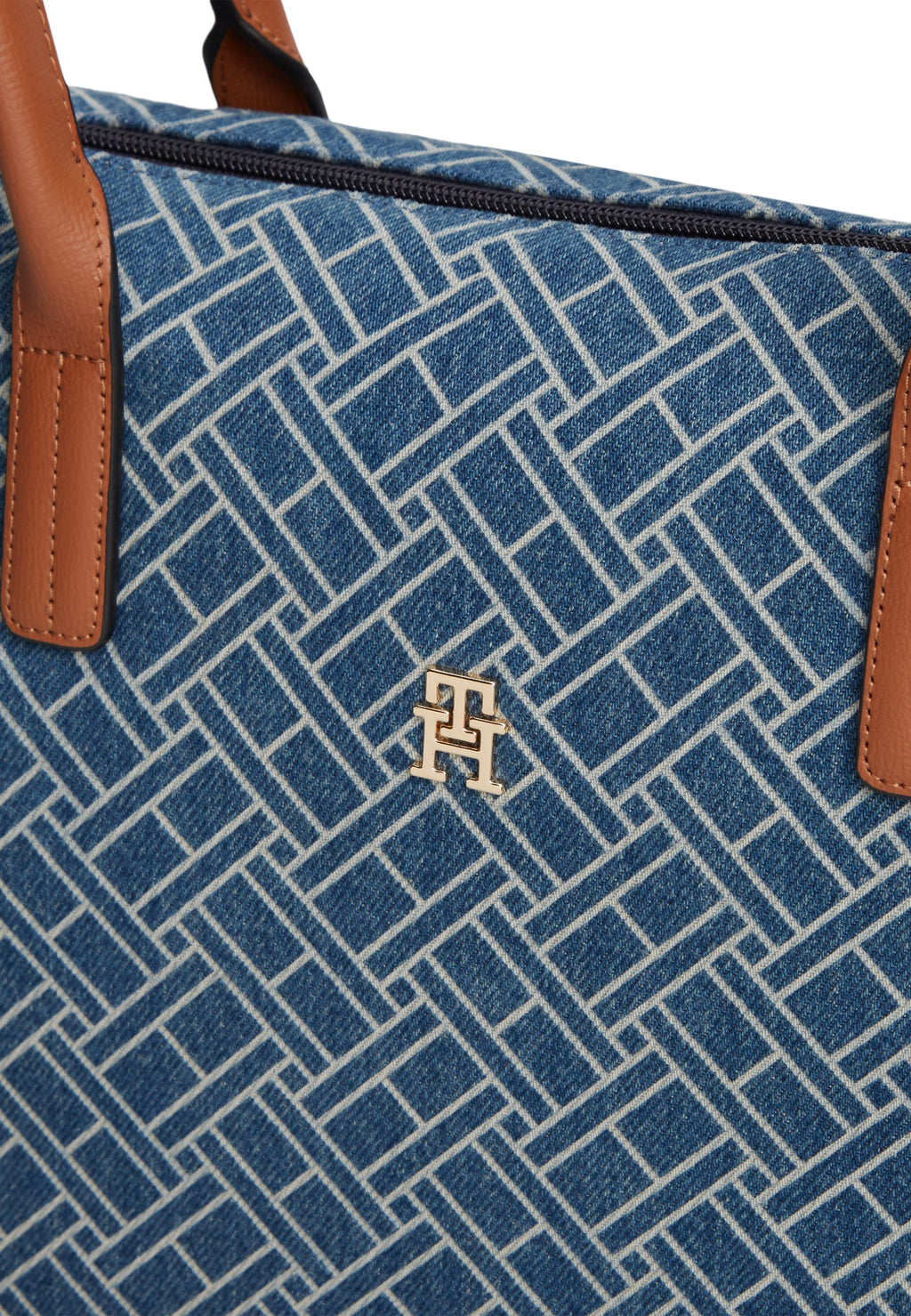FLAG DENIM TOTE BAG - Tote bag - blue denim