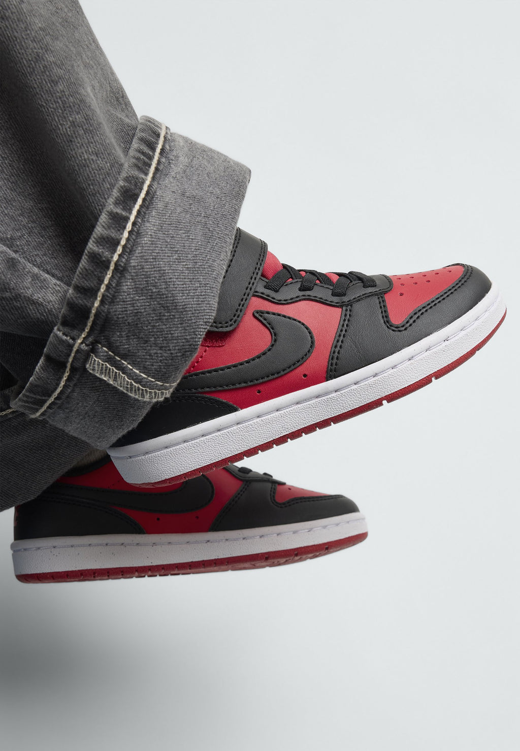 COURT BOROUGH RECRAFT UNISEX - Trainers - university red/black/white