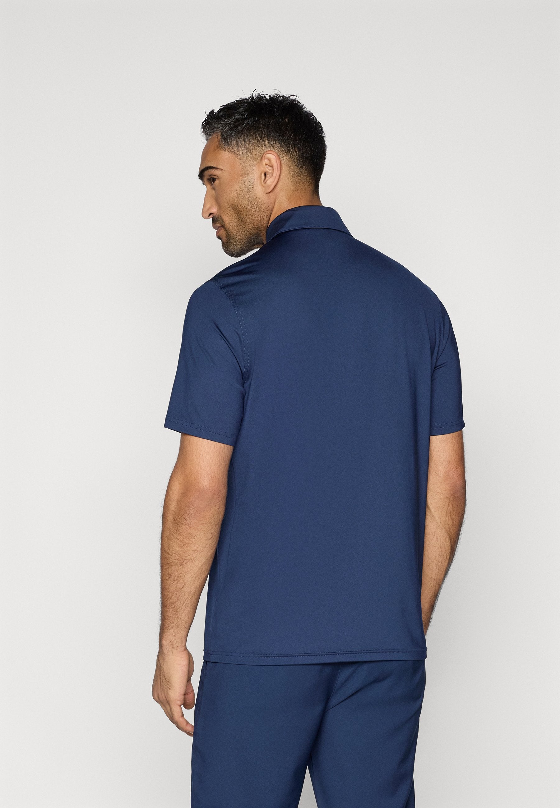 VICTORY SOLID - Polo shirt - college navy/white