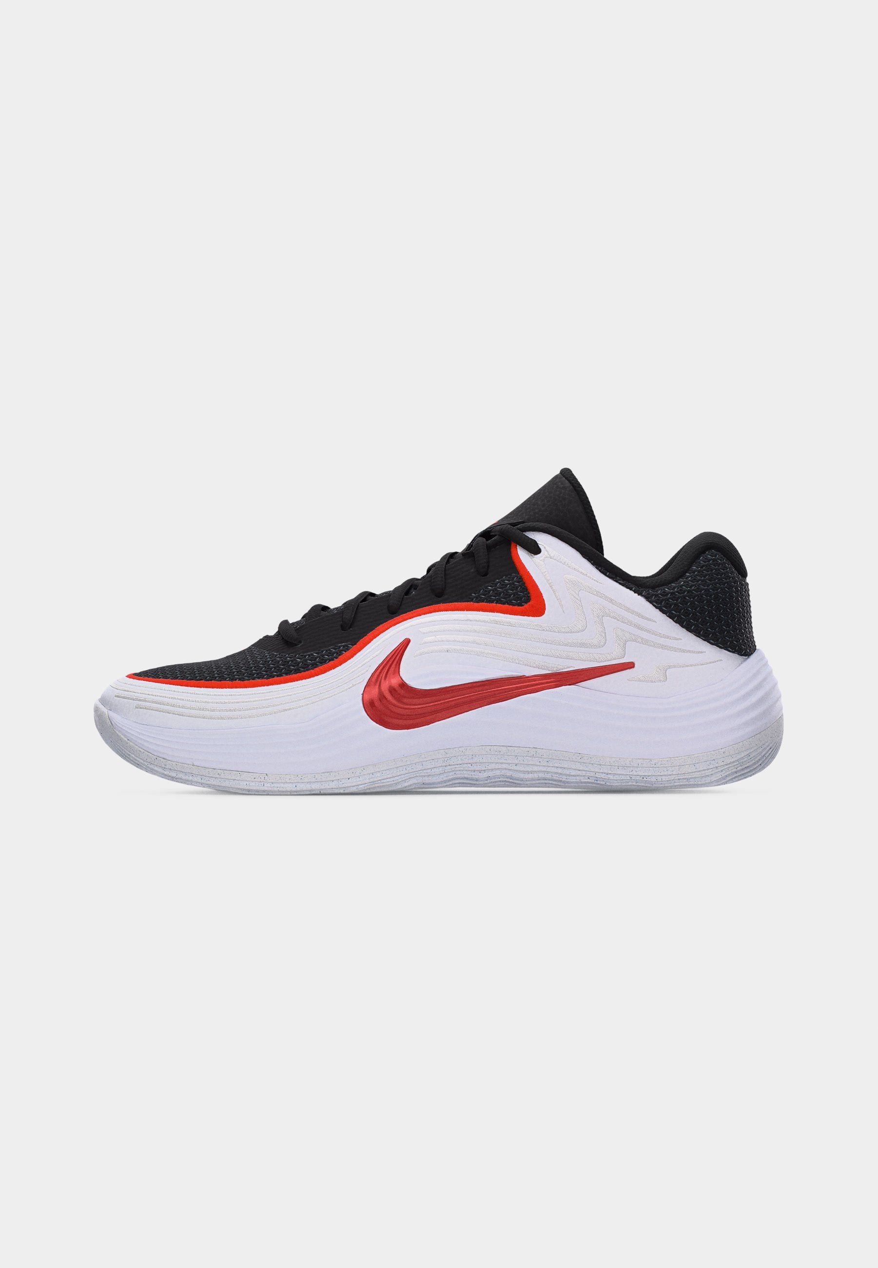 PRECISION 8 LOW UNISEX - Basketball shoes - black/picante red/white