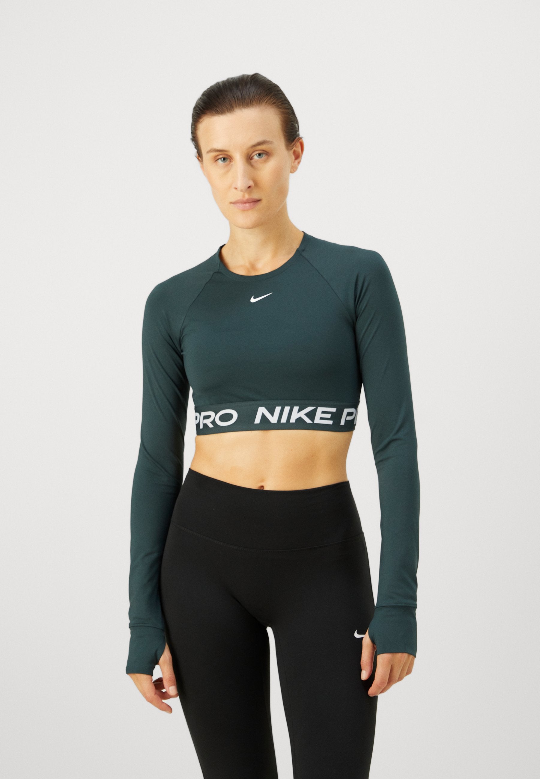 365 CROP - Long sleeved top - seaweed