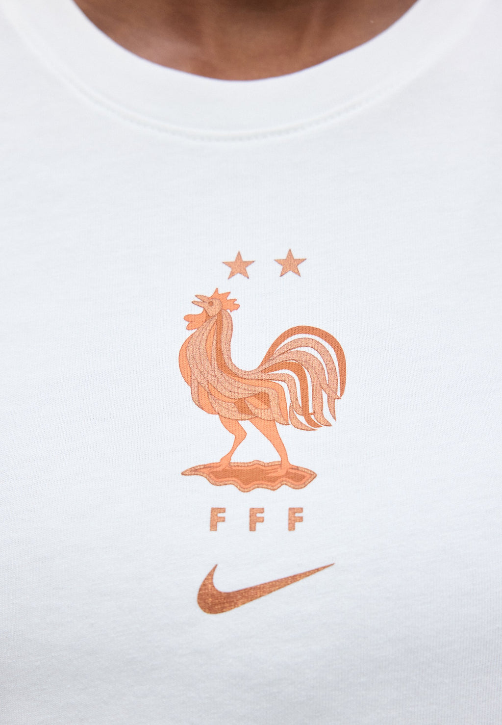 FRANCE CREST TEE - National team wear - white