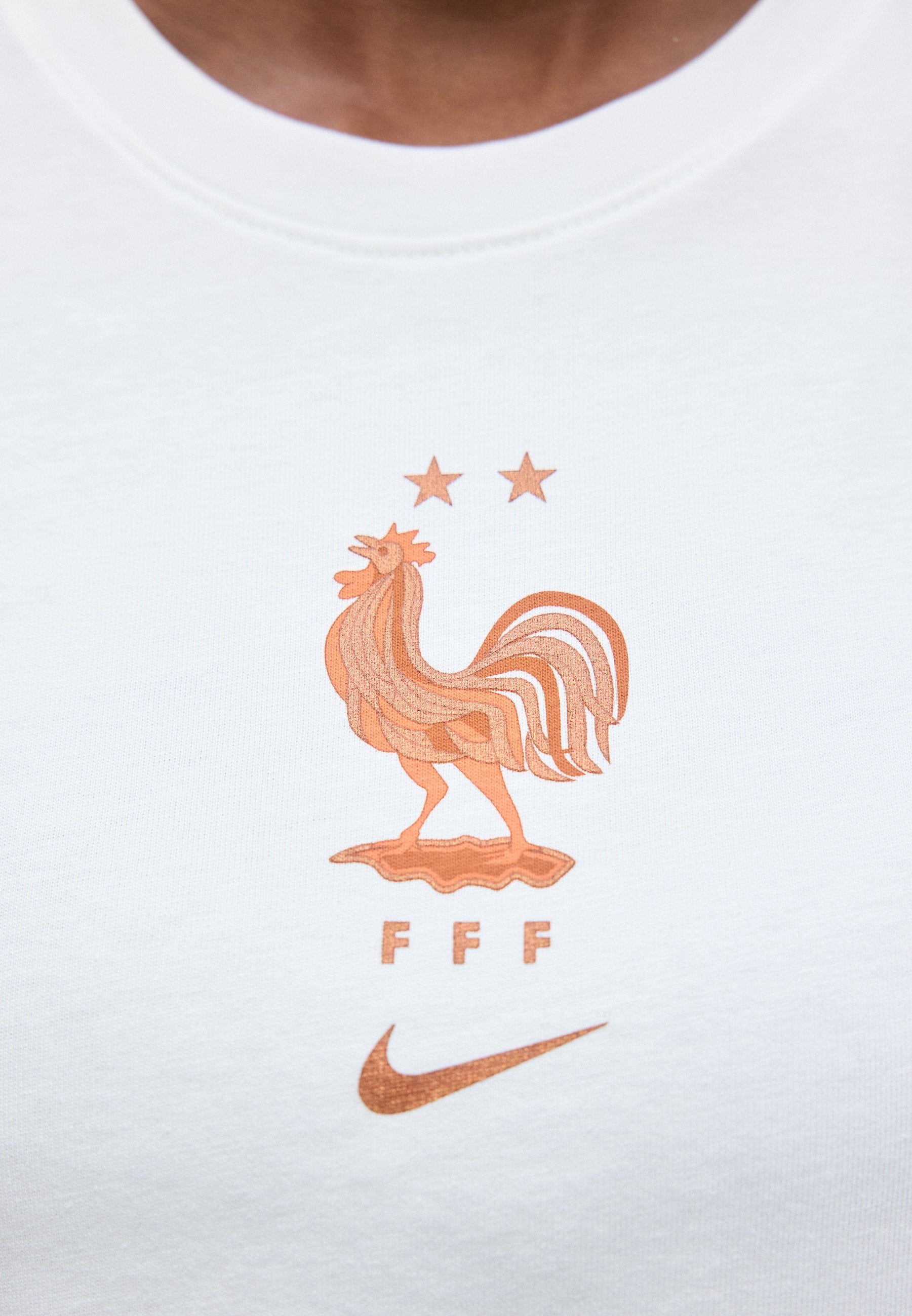 FRANCE CREST TEE - National team wear - white