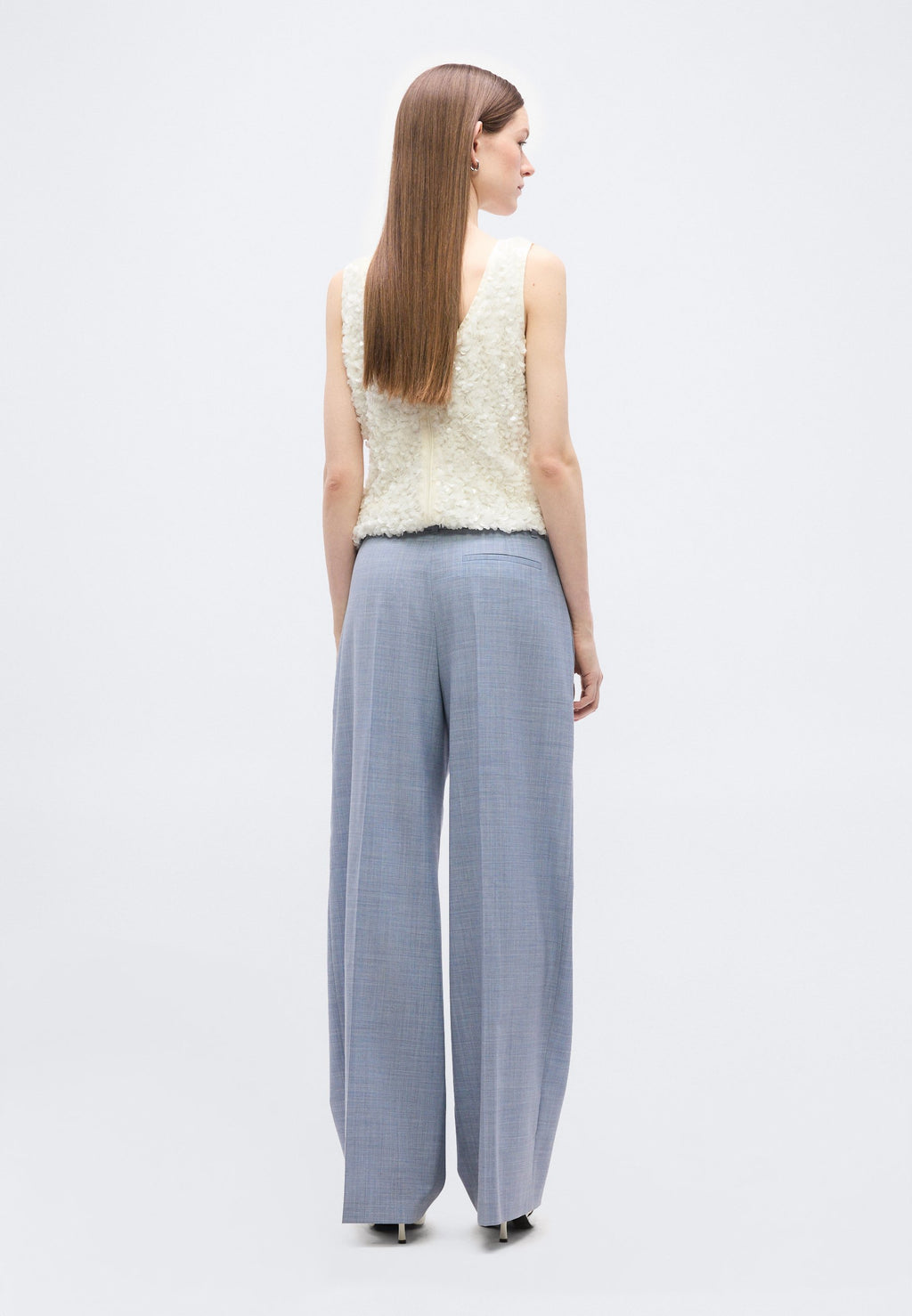 TIANA - Trousers - open blue
