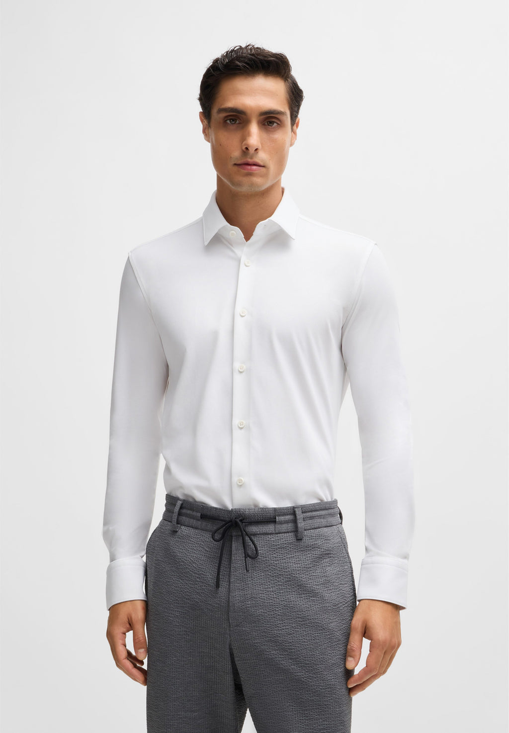 Slim Fit Langarm - Formal shirt - white