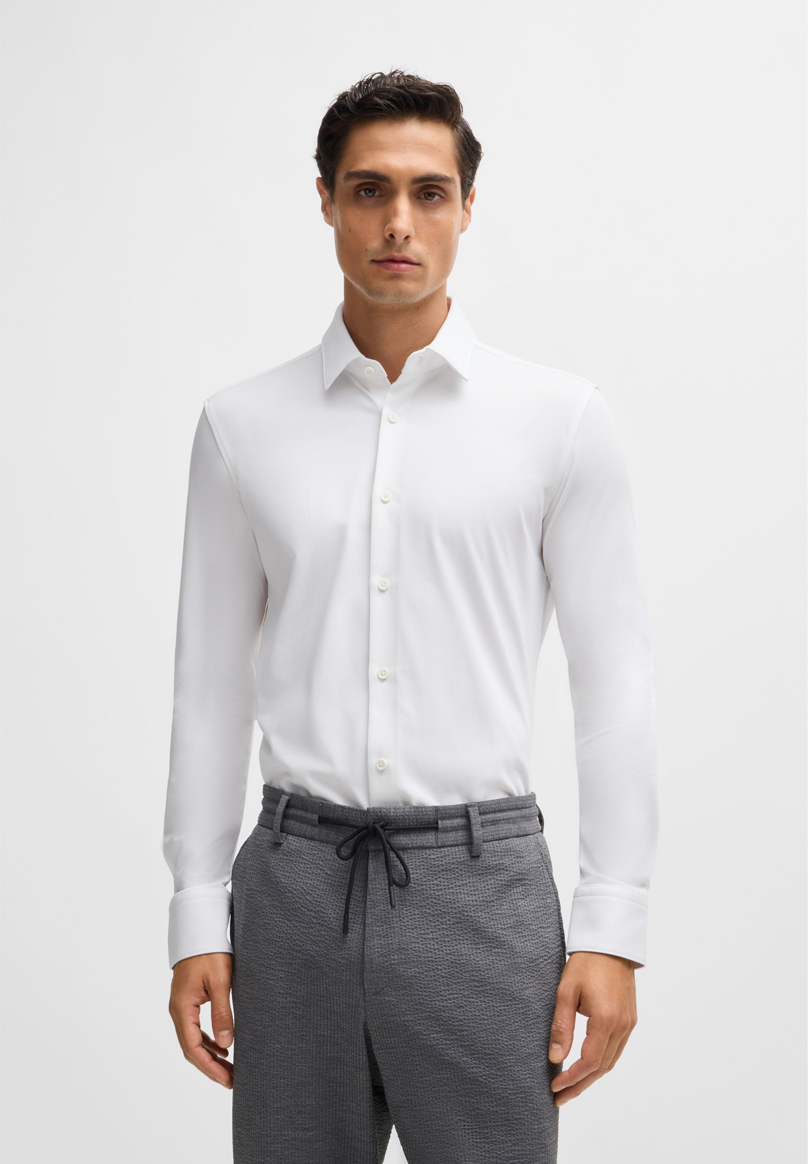 Slim Fit Langarm - Formal shirt - white