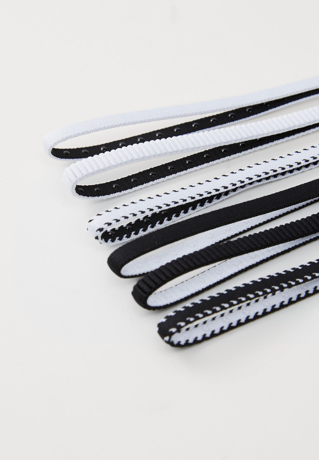 أربطة FLEX CLASSIC SLIM HEADBANDS 6 PACK - ملحقات أخرى - أبيض/أسود
