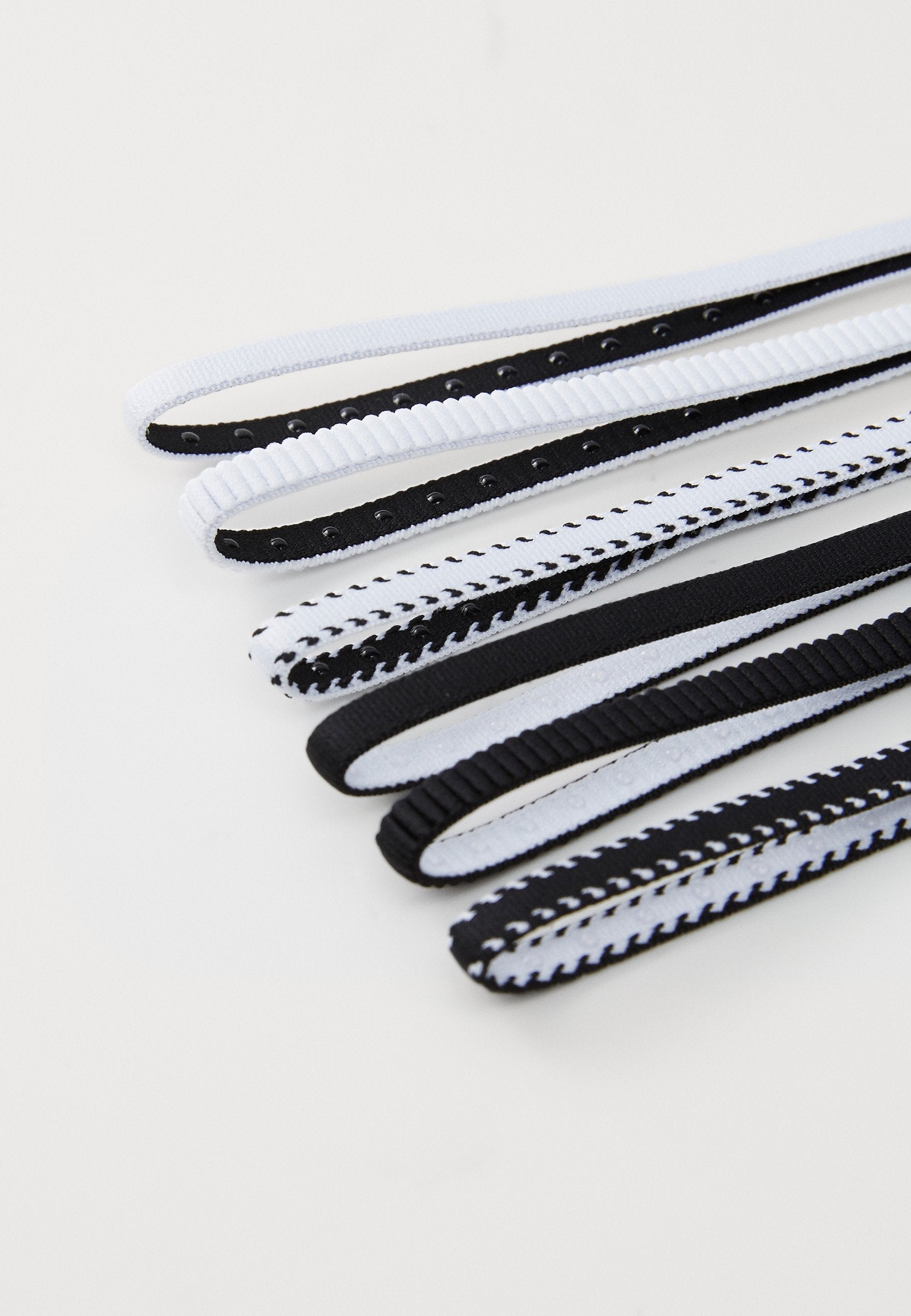 أربطة FLEX CLASSIC SLIM HEADBANDS 6 PACK - ملحقات أخرى - أبيض/أسود