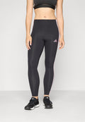 ESSENTIALS 3 STRIPES - Leggings - black/clear pink