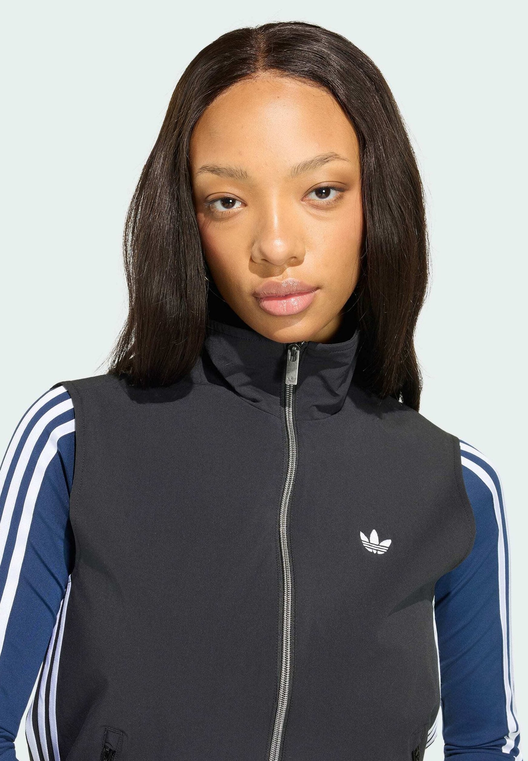 ADIDAS ORIGINALS ADILENIUM 5.0 SLEEVELESS TRACK TOP - Waistcoat - black