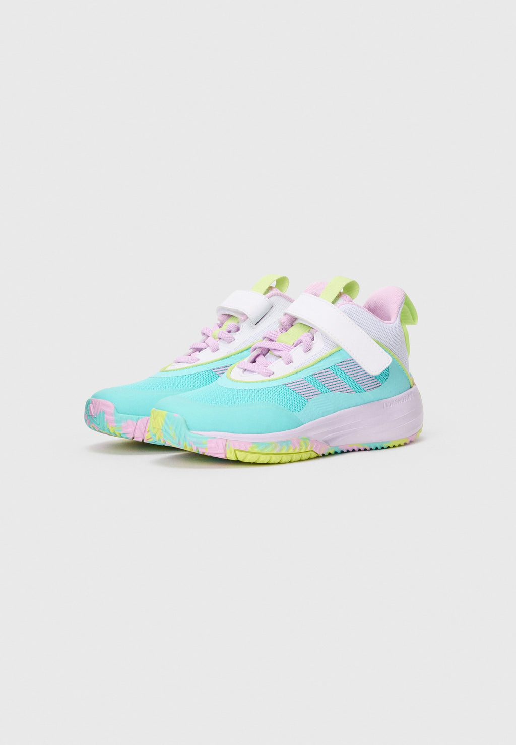 OWNTHEGAME 3.0 K UNISEX - Basketball shoes - flash aqua/bliss lilac/white