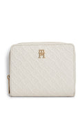 HILFIGER ICON DEBOSSED ZIP-AROUND FLAP WALLET - Wallet - soft cream