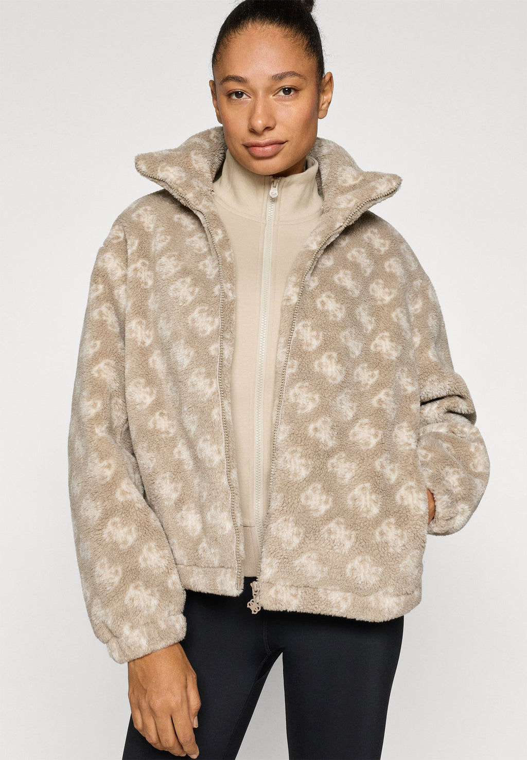 LOUISE FULL ZIP JACKET - Fleece jacket - beige