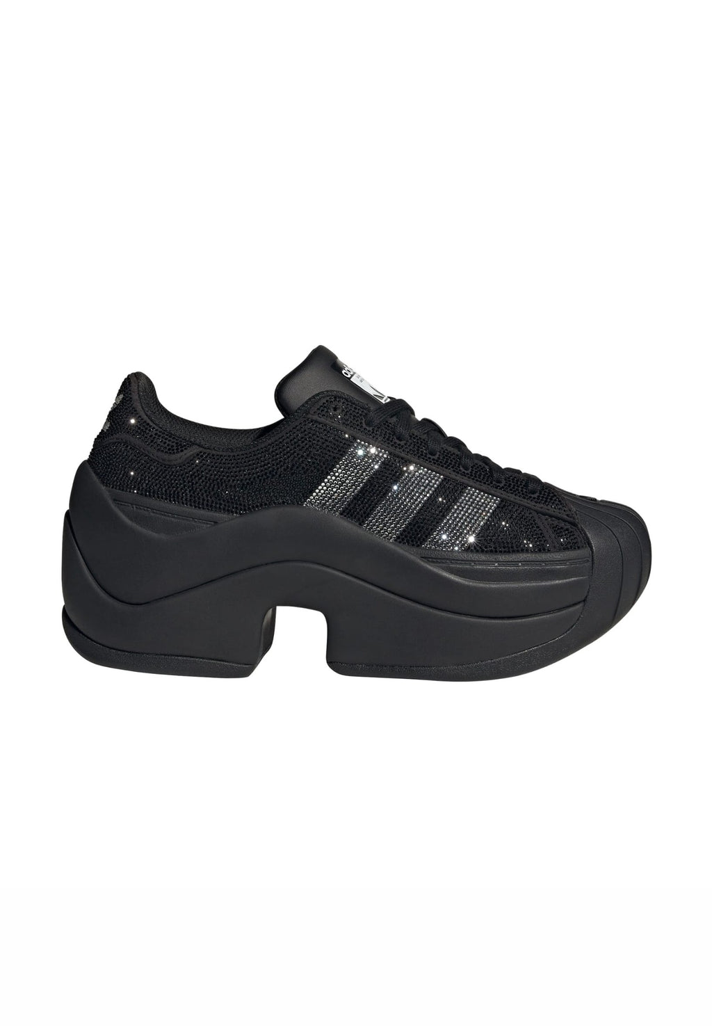 SUPERSTAR BOLD RHINESTONE - Trainers - core black/silver met/ftwr white