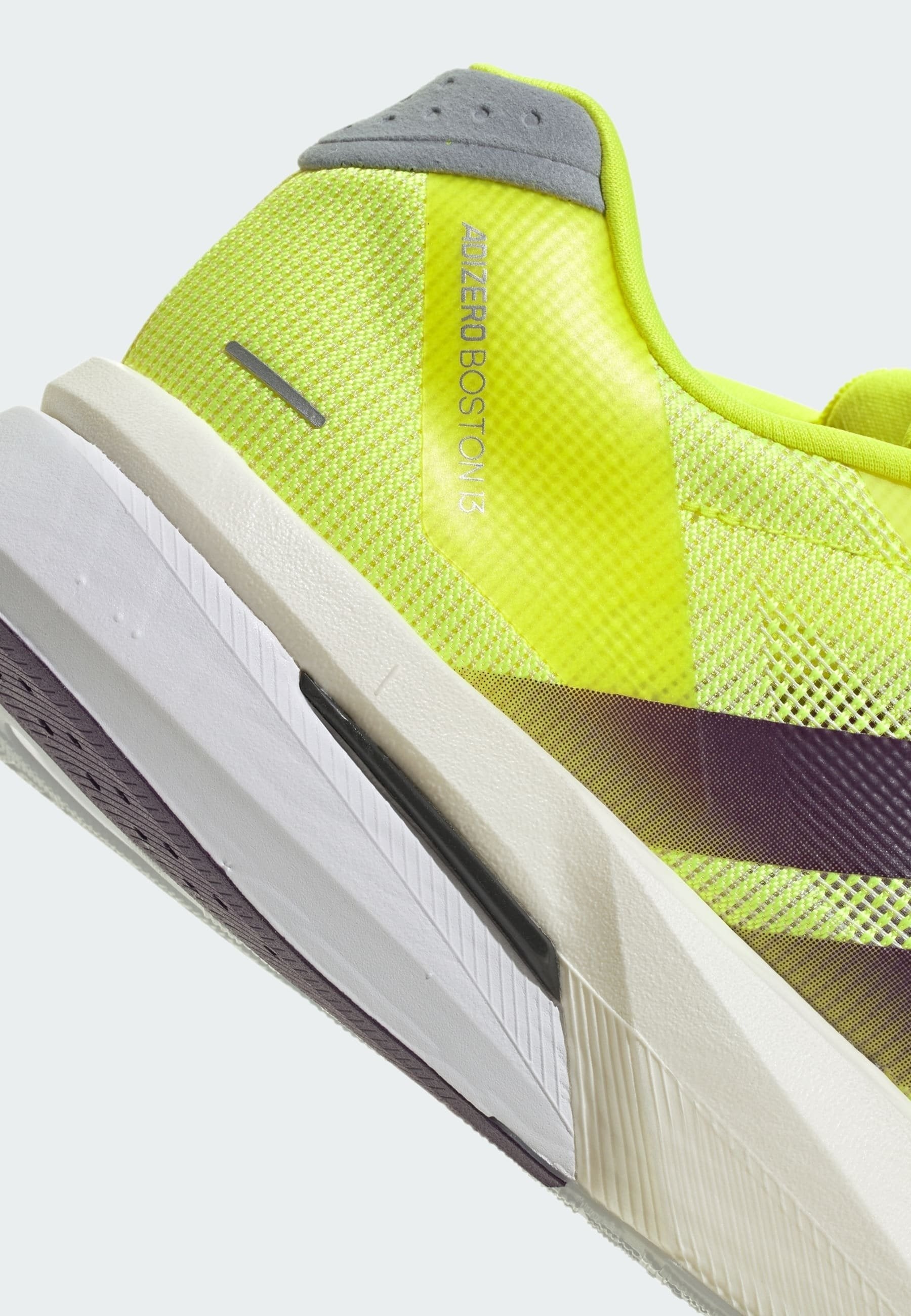 ADIZERO BOSTON 13 M - Road running shoes - solar yellow   aurora plum   powder plum