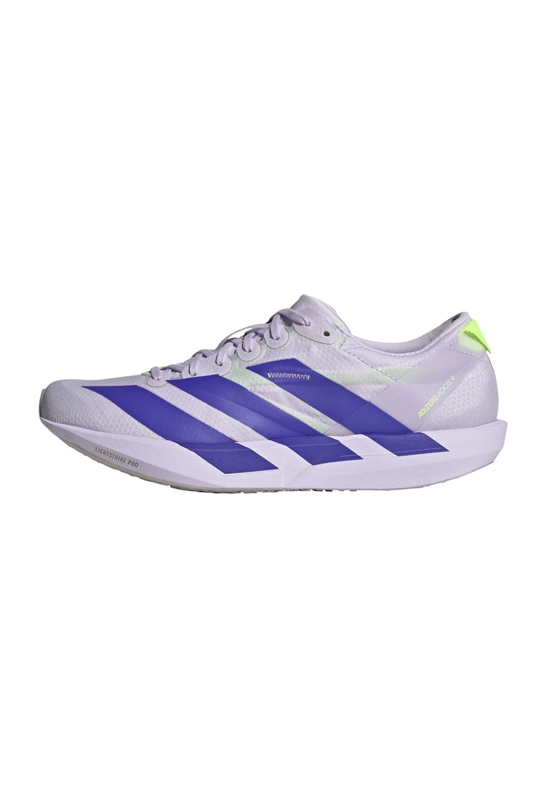 ADIZERO ADIOS 9 - Road running shoes - purple tint   solar purple   signal green