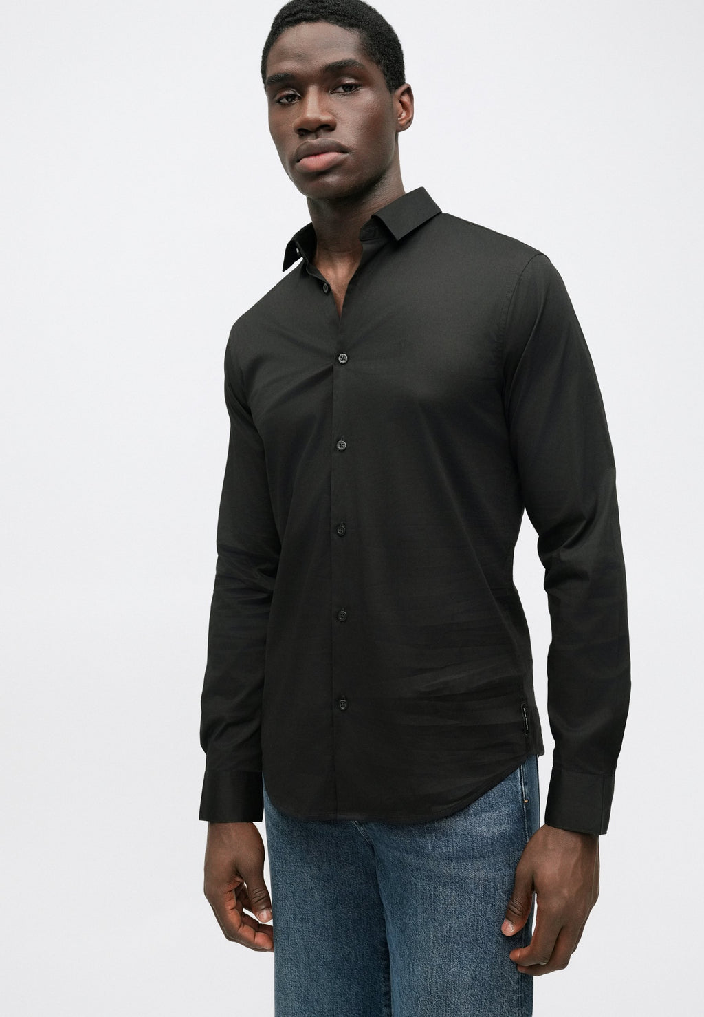 SHIRT SLIM FIT - Shirt - black