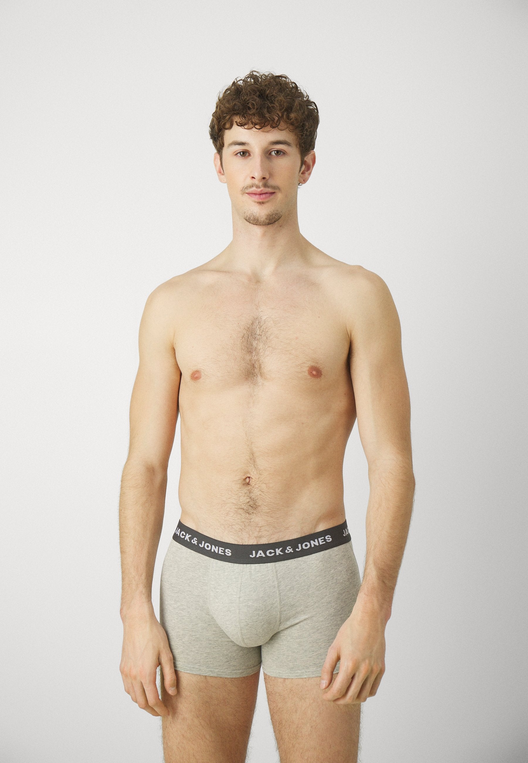 JACSOLID TRUNKS 12 PACK - Trunks - black/navy blazer/light grey melange