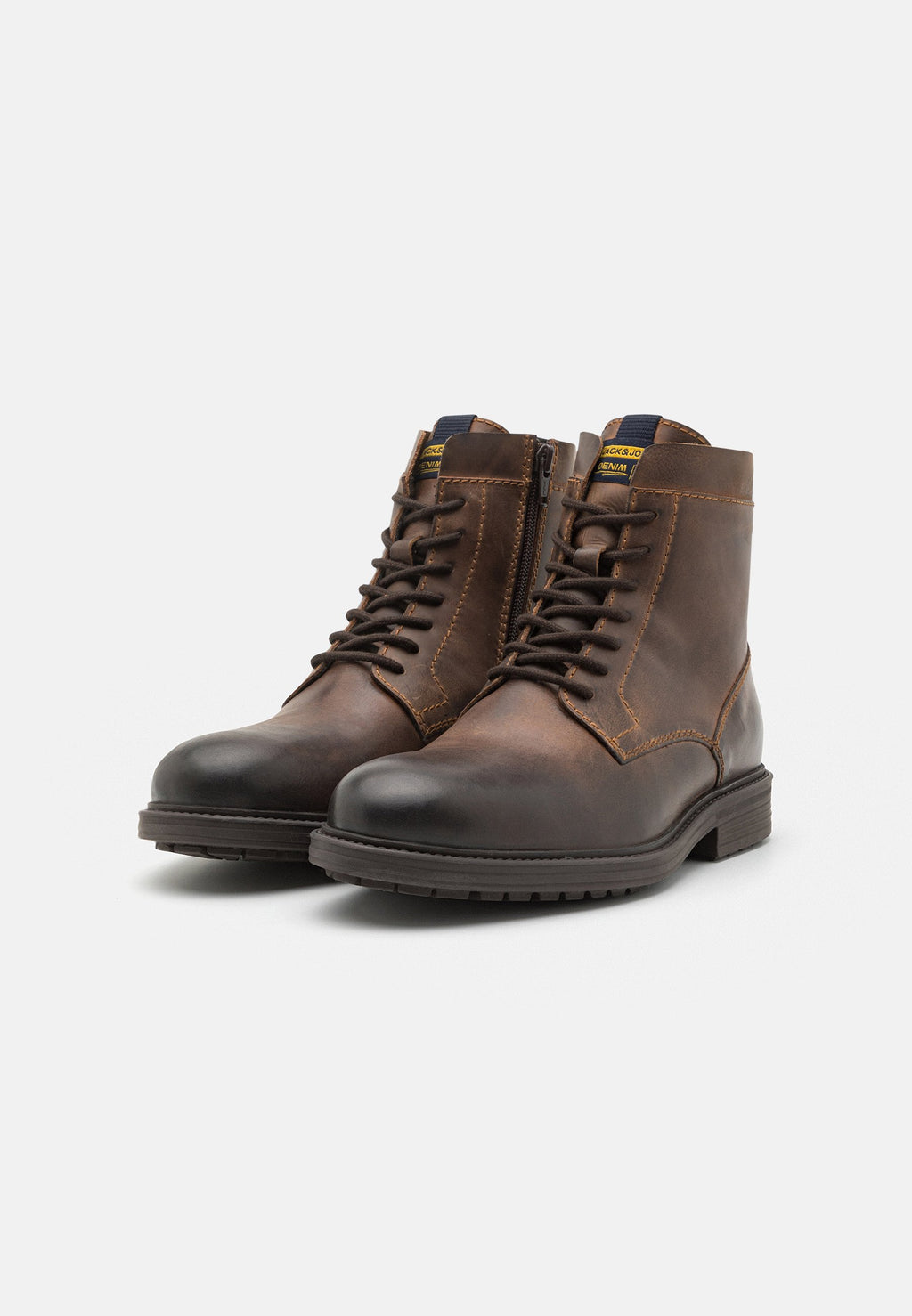 JFWDELANEY BOOT - Lace-up ankle boots - cognac
