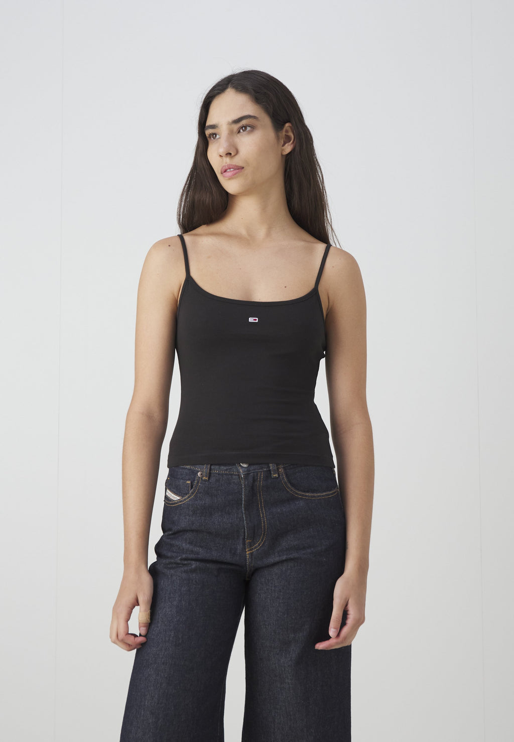 2-PACK SLIM SPAGHETTI STRAP TOPS - Top - white/black