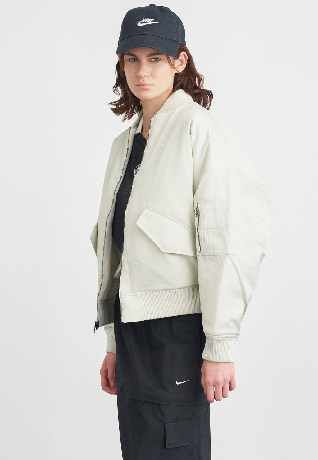 Bomber Jacket - light bone/sail