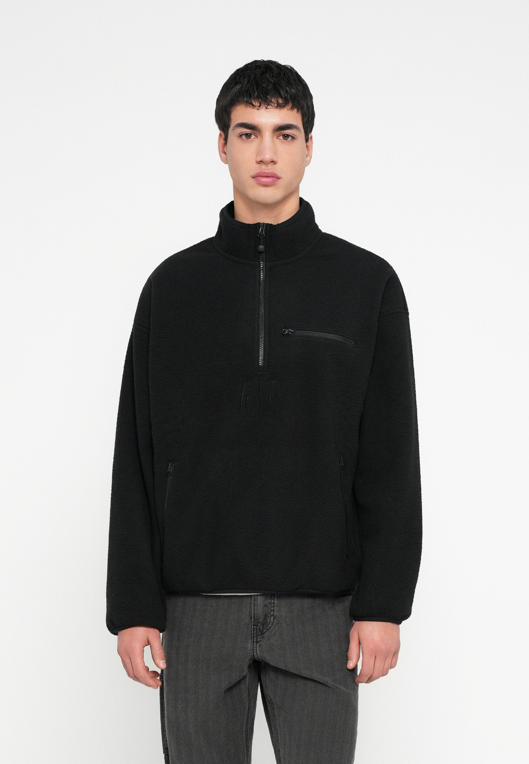 LOGO ARCTIC - Fleece jumper - black