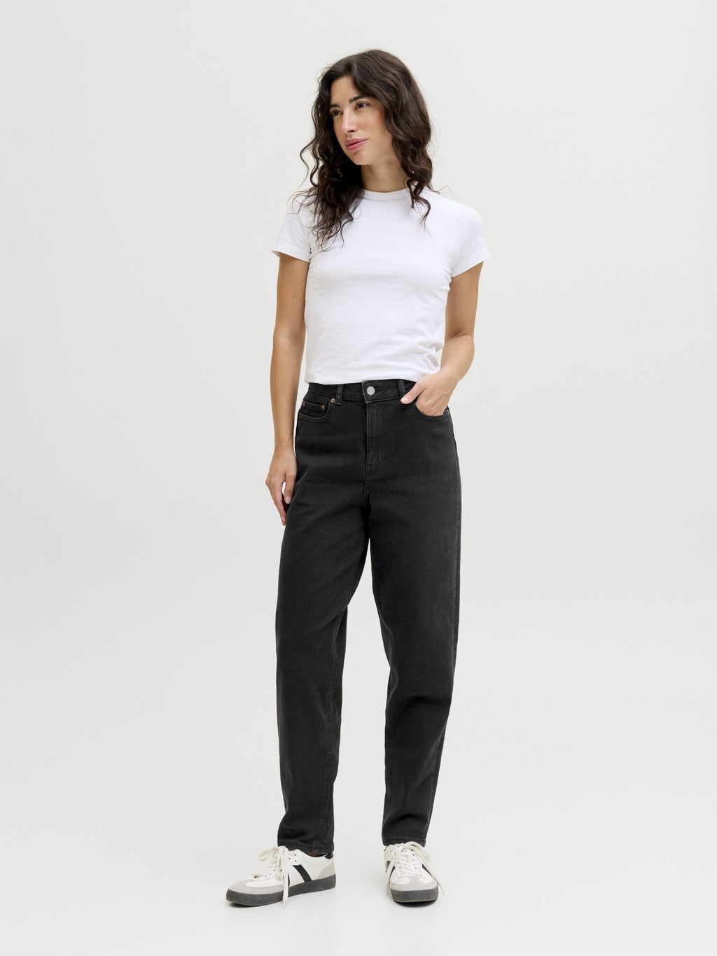 Mom fit JXLISBON HW C4143 JEANS DNM NOOS - Mom Jeans - black denim